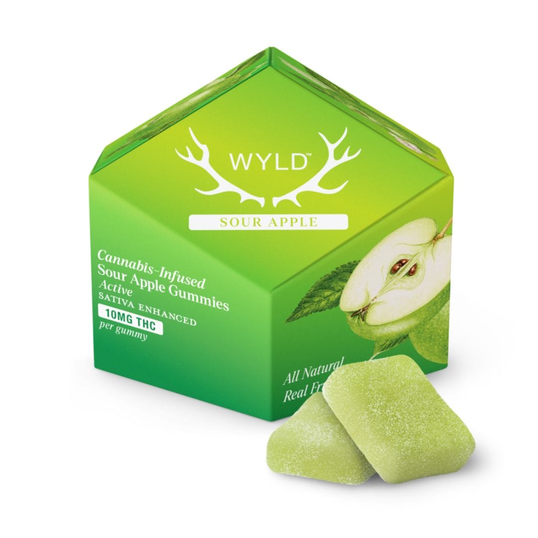 Sour Apple Gummies 100mg - Wyld -  - $17.24 - Edible