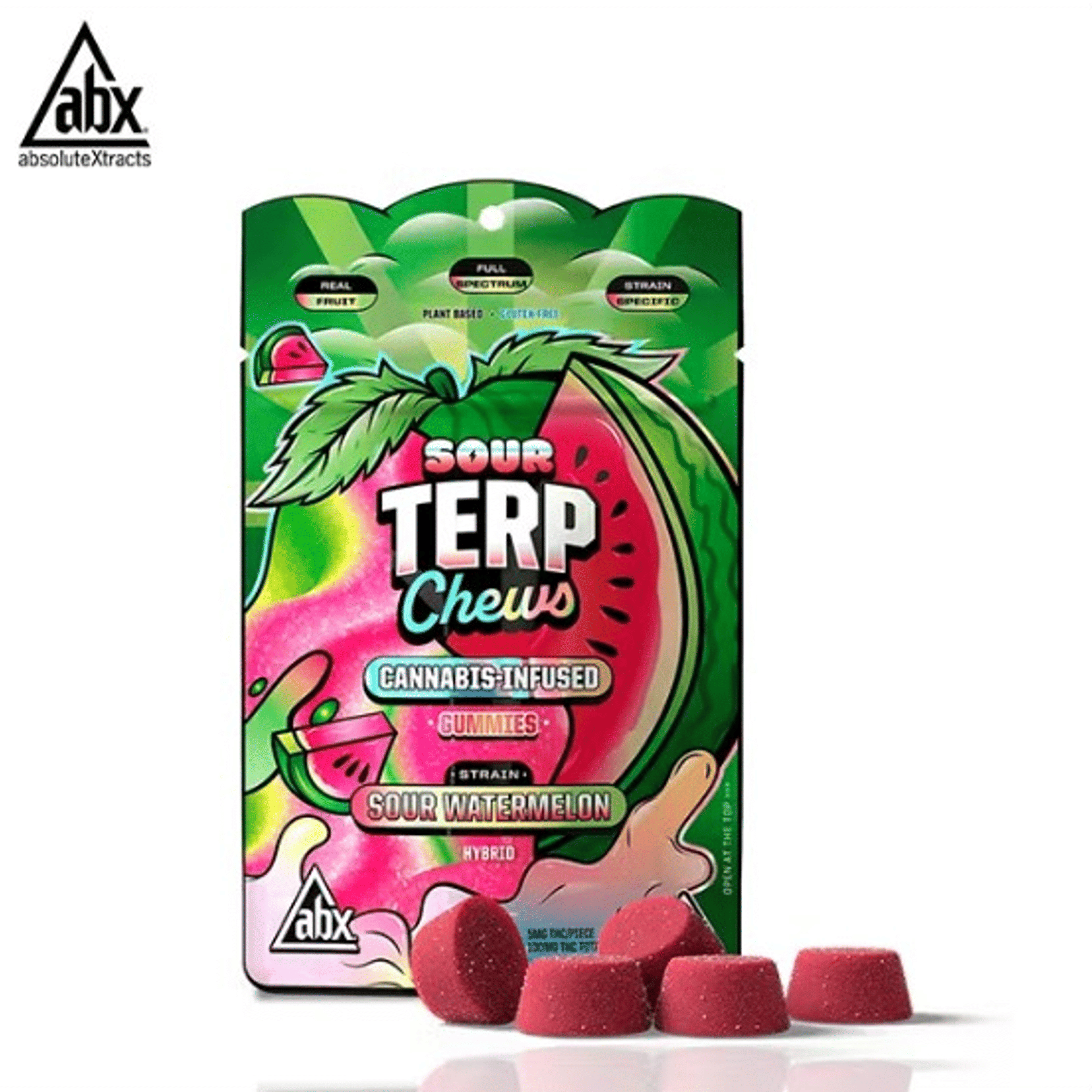 ABX - Sour Watermelon - Terp Chews Gummies - 100mg - ABX - - $11.99 - Edibles