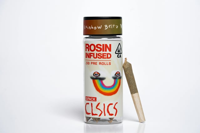Rainbow Beltz (H) - 5Pk .5g Rosin Infused Pre Rolls