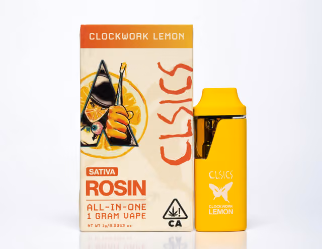 Clockwork Lemon (S) - LIVE ROSIN ALL IN ONE VAPE 1g