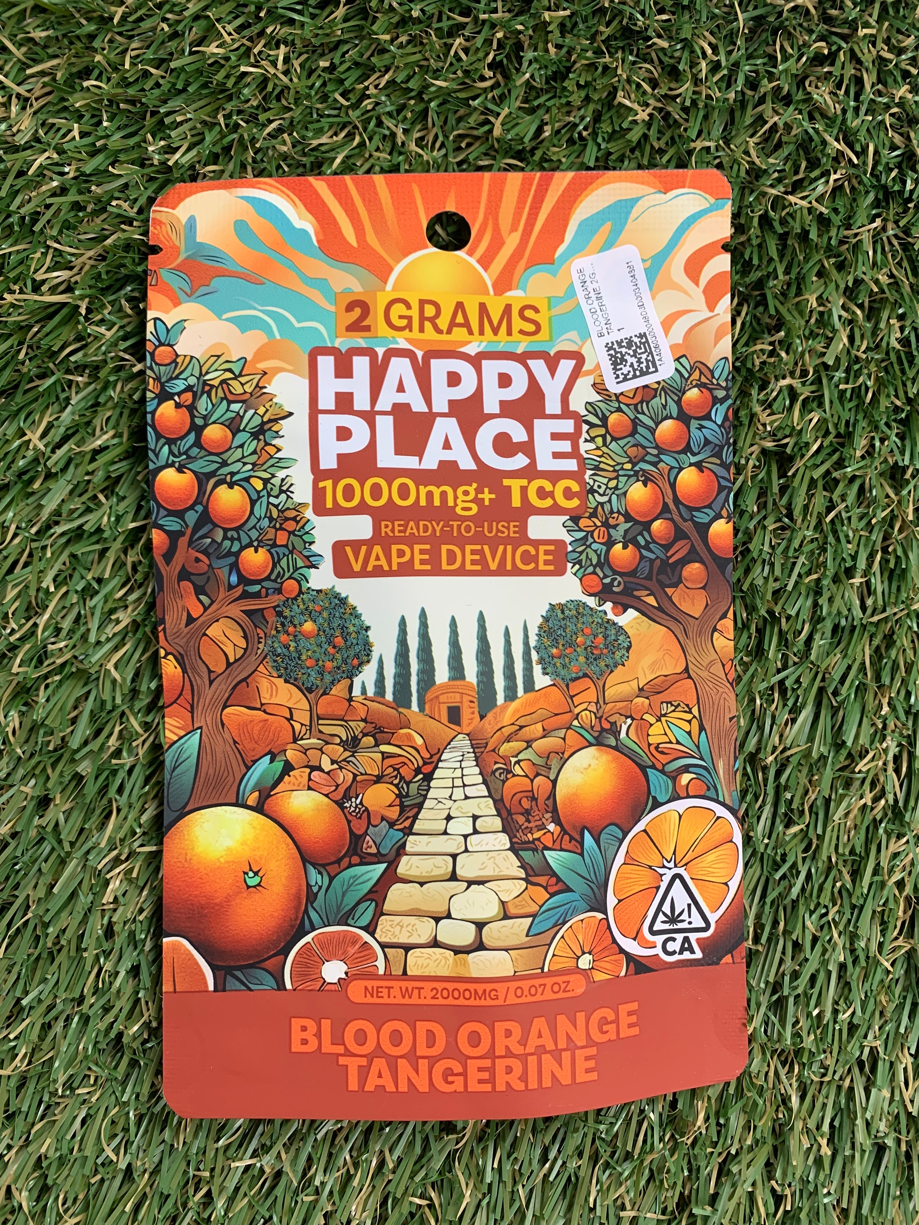BLOOD ORANGE TANGERINE 2G DISP - HAPPY PLACE -  - $20.42 - Vape Cartridge