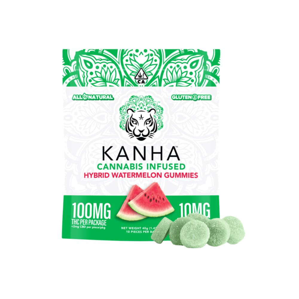 Watermelon Gummies - Kanha - 10 Piece - $18 - Edibles