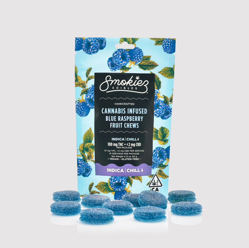 Smokiez Edibles — Sweet Blue Raspberry Cannabis Fruit Chews