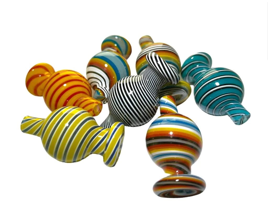 Assorted Striped Bubble | Carb Cap - Biohazard -  - $20 - Accessories
