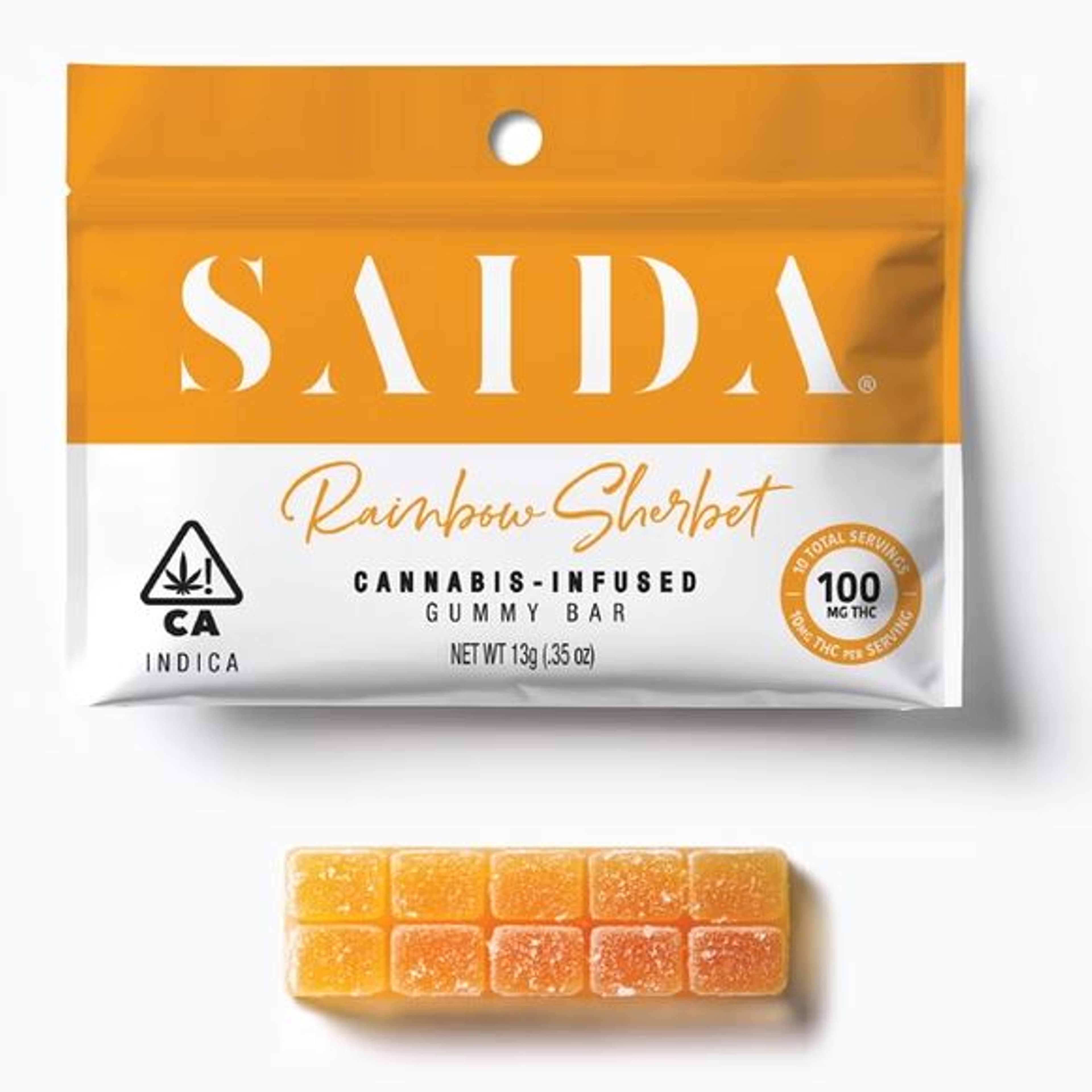 SAIDA - Rainbow Sherbet (I) - 100mg Gummies - SAIDA - Pouch - $7 - Edibles