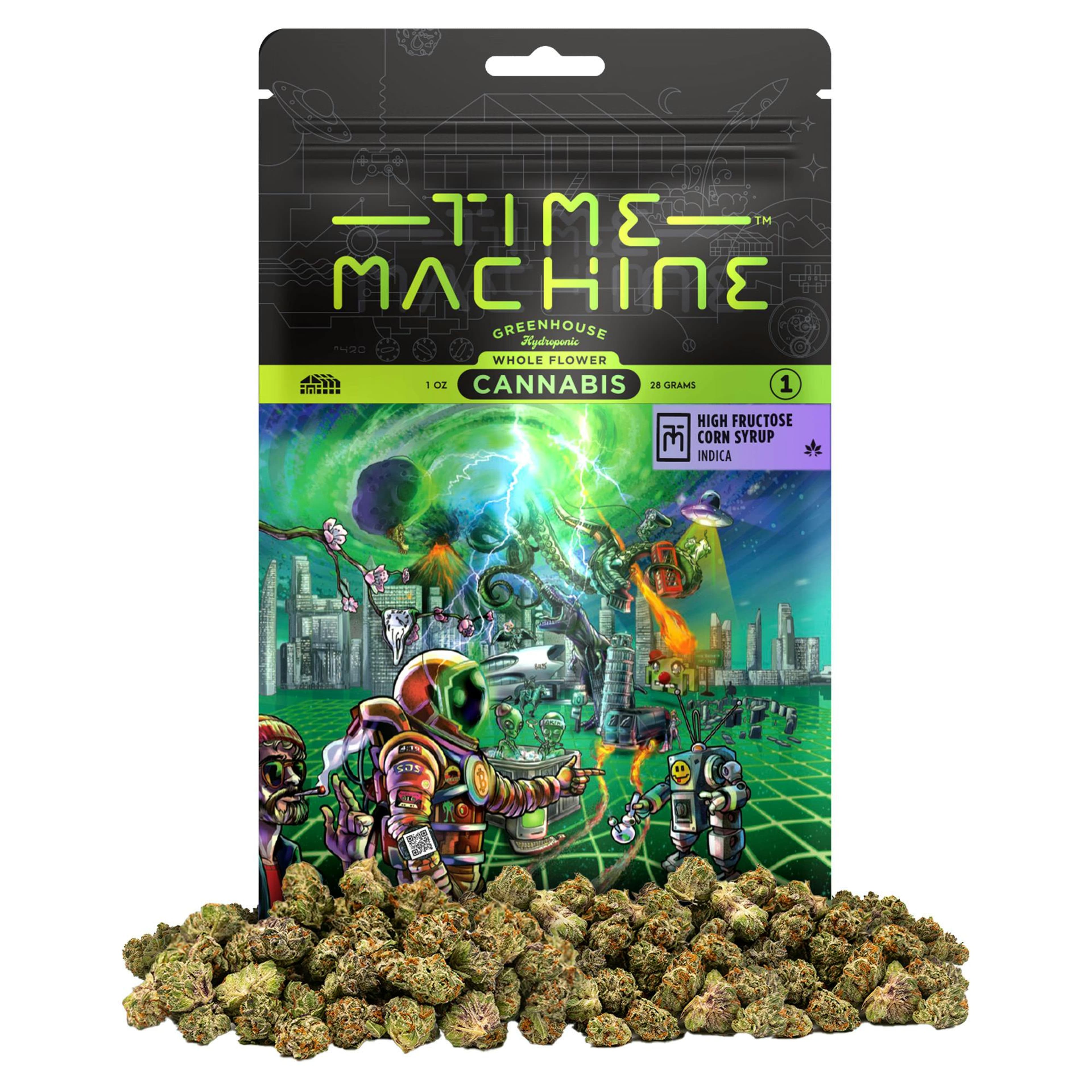 High Fructose Corn Syrup Indica (28G) - Time Machine - - $125 - Flowers