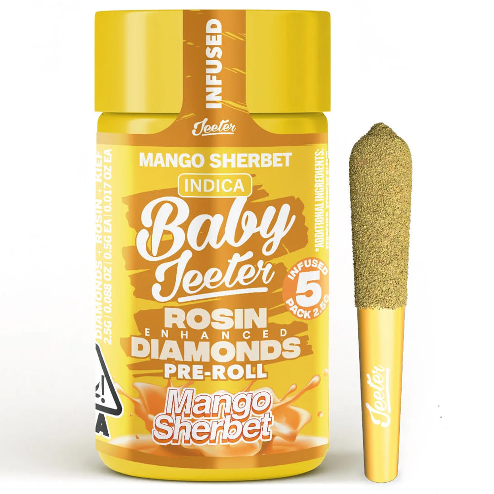 Mango Sherbet (I) - Baby Infused 5pk *SPECIAL PRICING* - Jeeter - Mango Sherbet (I) - $30 - Pre-Rolls