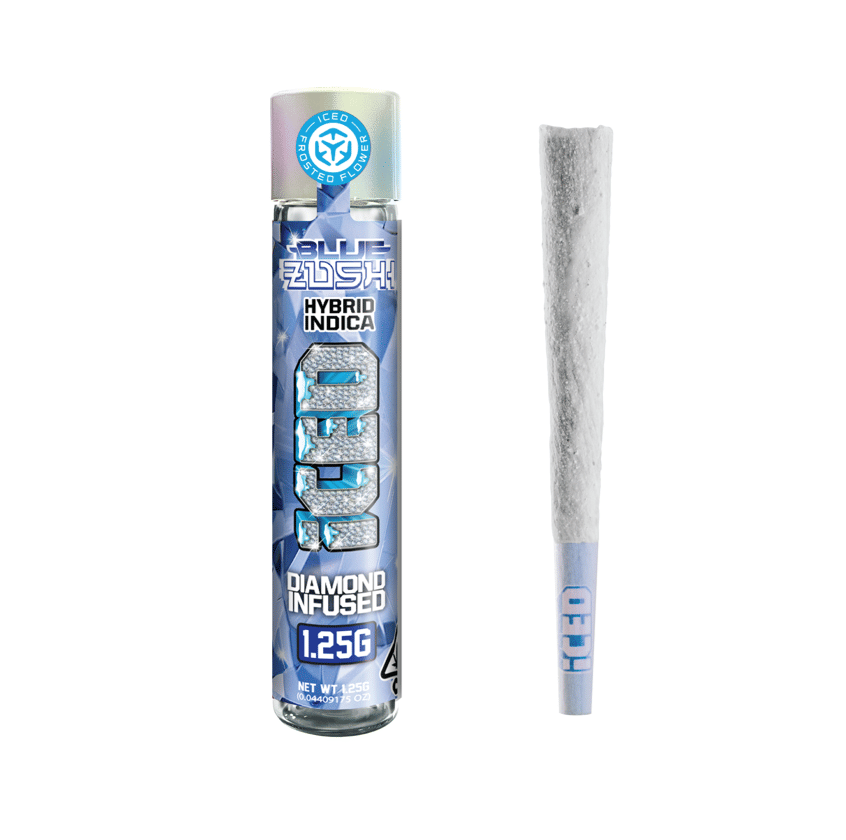 ICED - Infused Preroll - 1.25g - Blue Zushi - ICED -  - $25 - Pre-Rolls