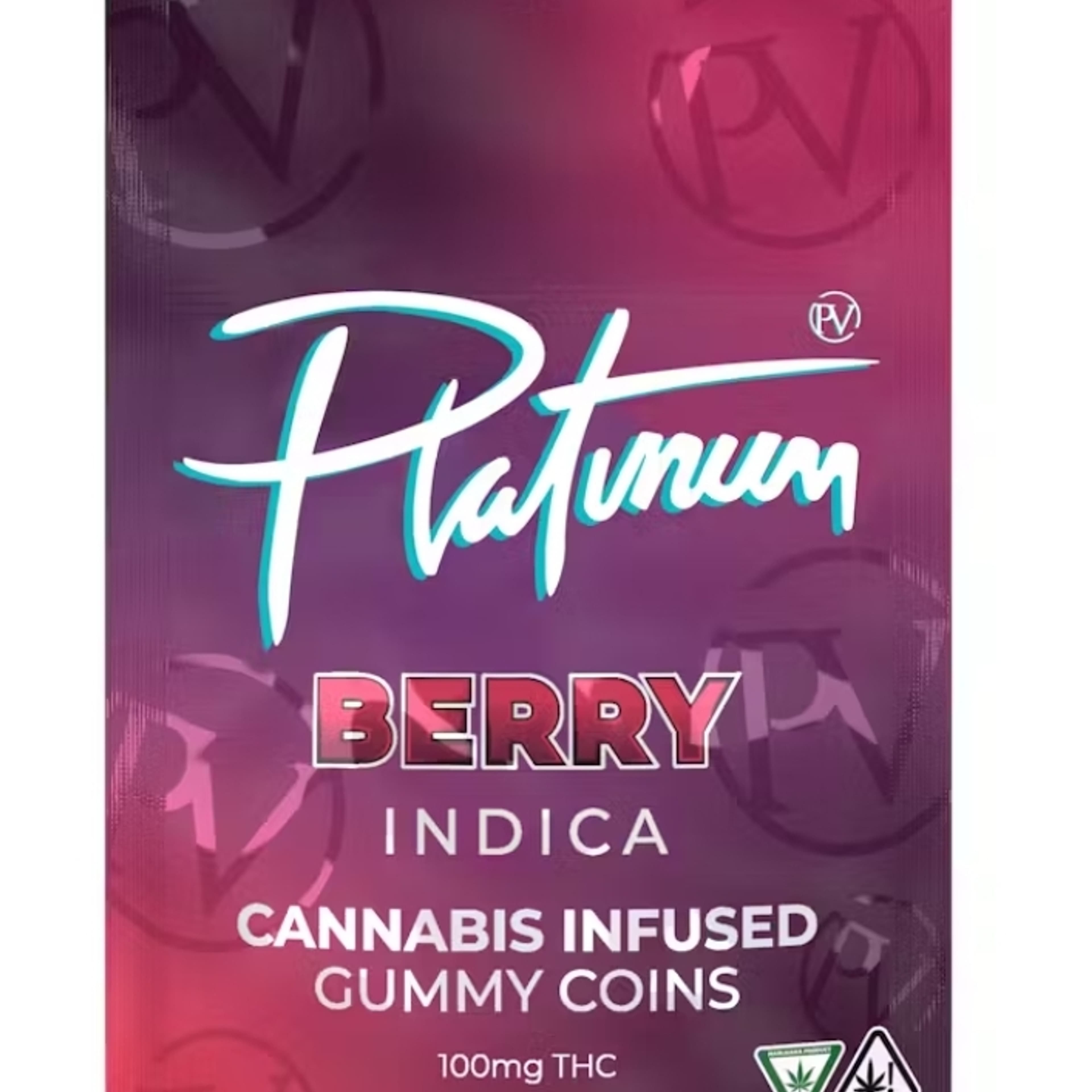 Platinum Vape - 100mg Distillate Gummy - Berry - - $14.99 - Edibles