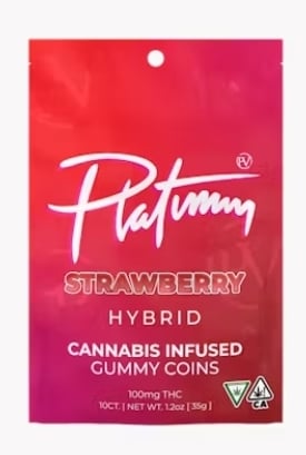 Platinum Vape - 100mg Distillate Gummy - Strawberry