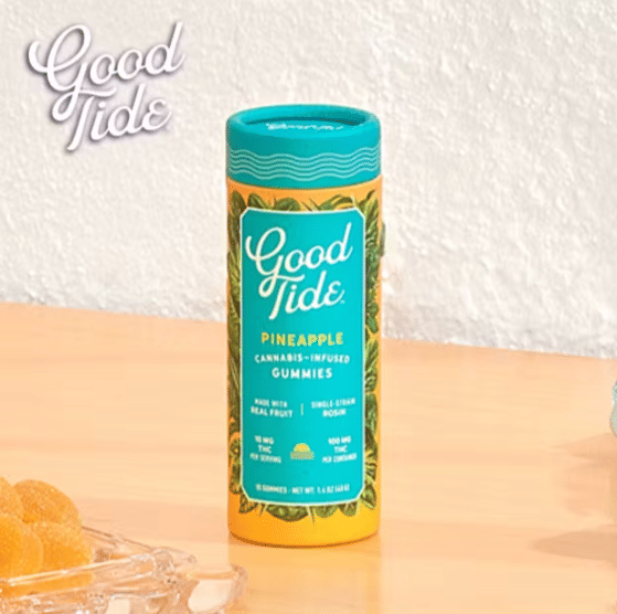 Good Tide - Pineapple - Hash Rosin Gummies - 100mg - Good Tide -  - $16.99 - Edibles