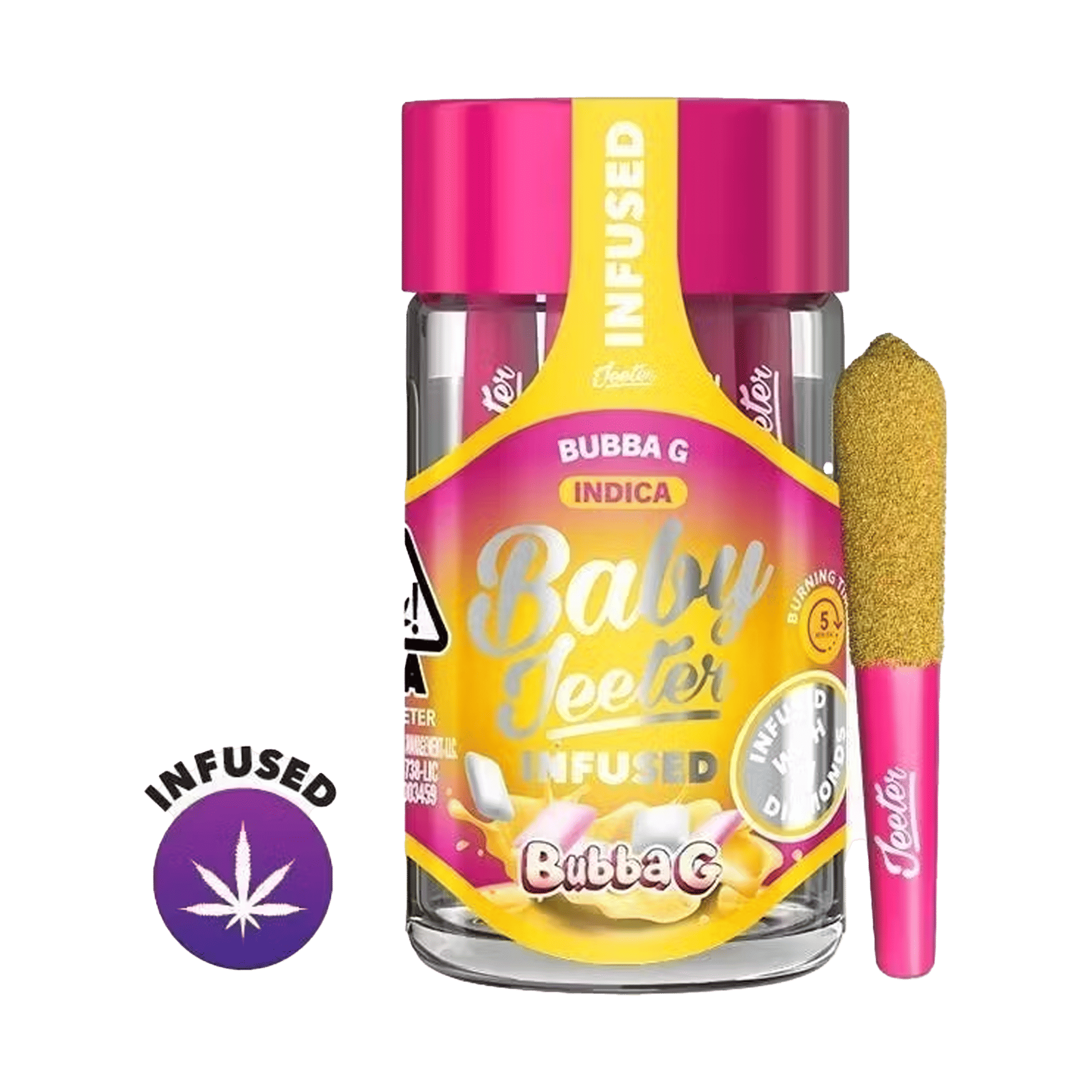 Bubba G - Baby Jeeter - Infused Pre-Rolls - Jeeter - 2.5g (5-Pack) - $39.99 - Infused Pre-Rolls