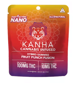 NANO  Fruit Punch Fusion 100mg Gummies - Kanha -  - $14.85 - Edibles