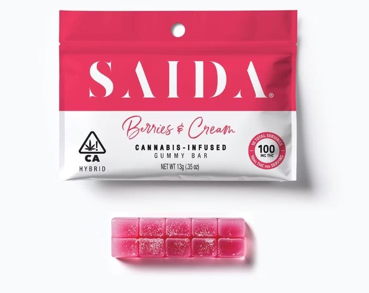 SAIDA - Berries & Cream (H) - 100mg Gummies - SAIDA - Pouch - $7 - Edibles