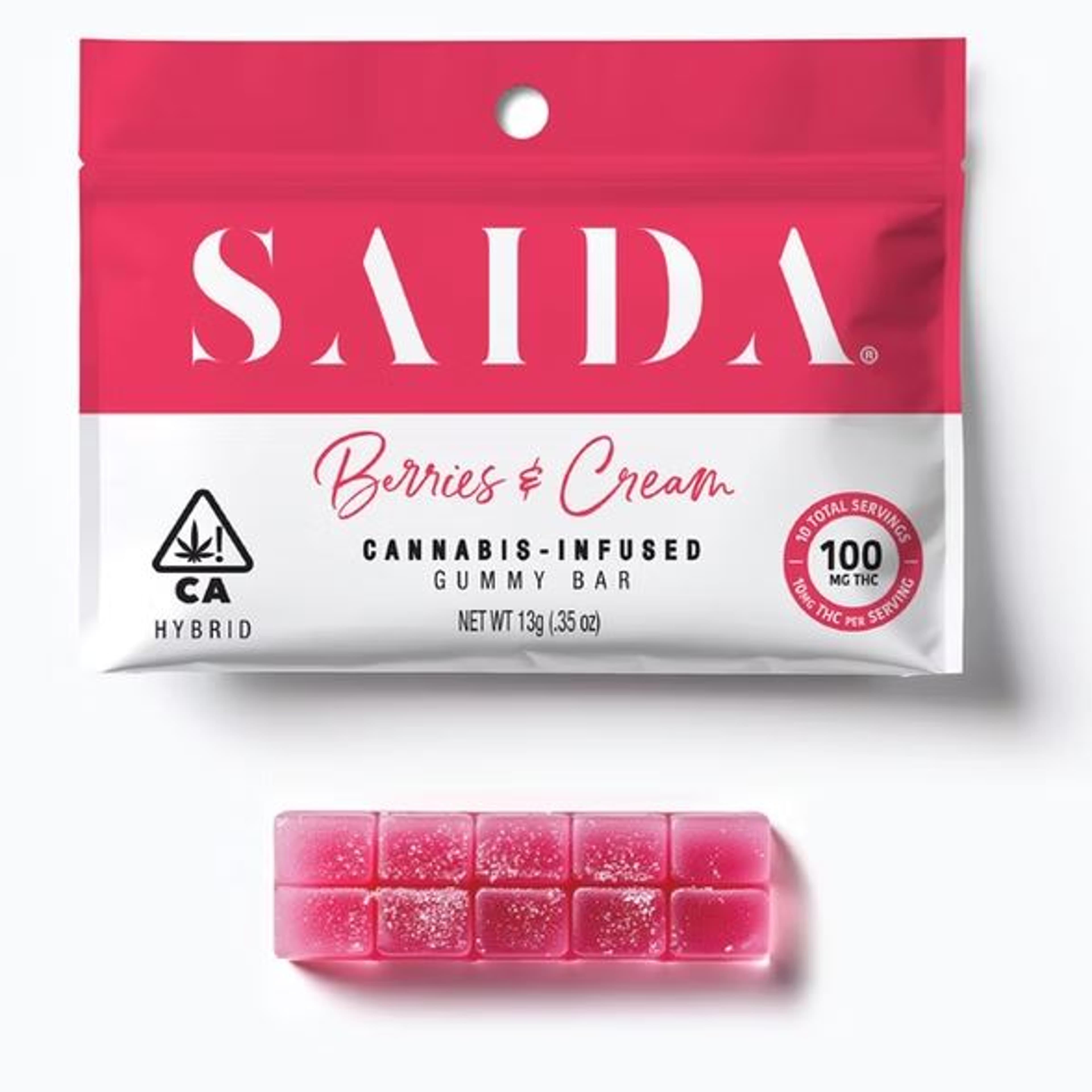 SAIDA - Berries & Cream (H) - 100mg Gummies - SAIDA - Pouch - $7 - Edibles