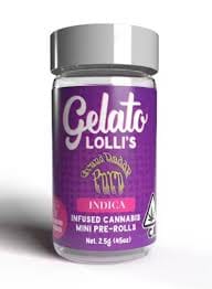 Gelato Lolli's | .6gx5pk - Grand Daddy Purp - Infused Pre-Rolls - Indica - Gelato -  - $33.50 - Pre-Rolls