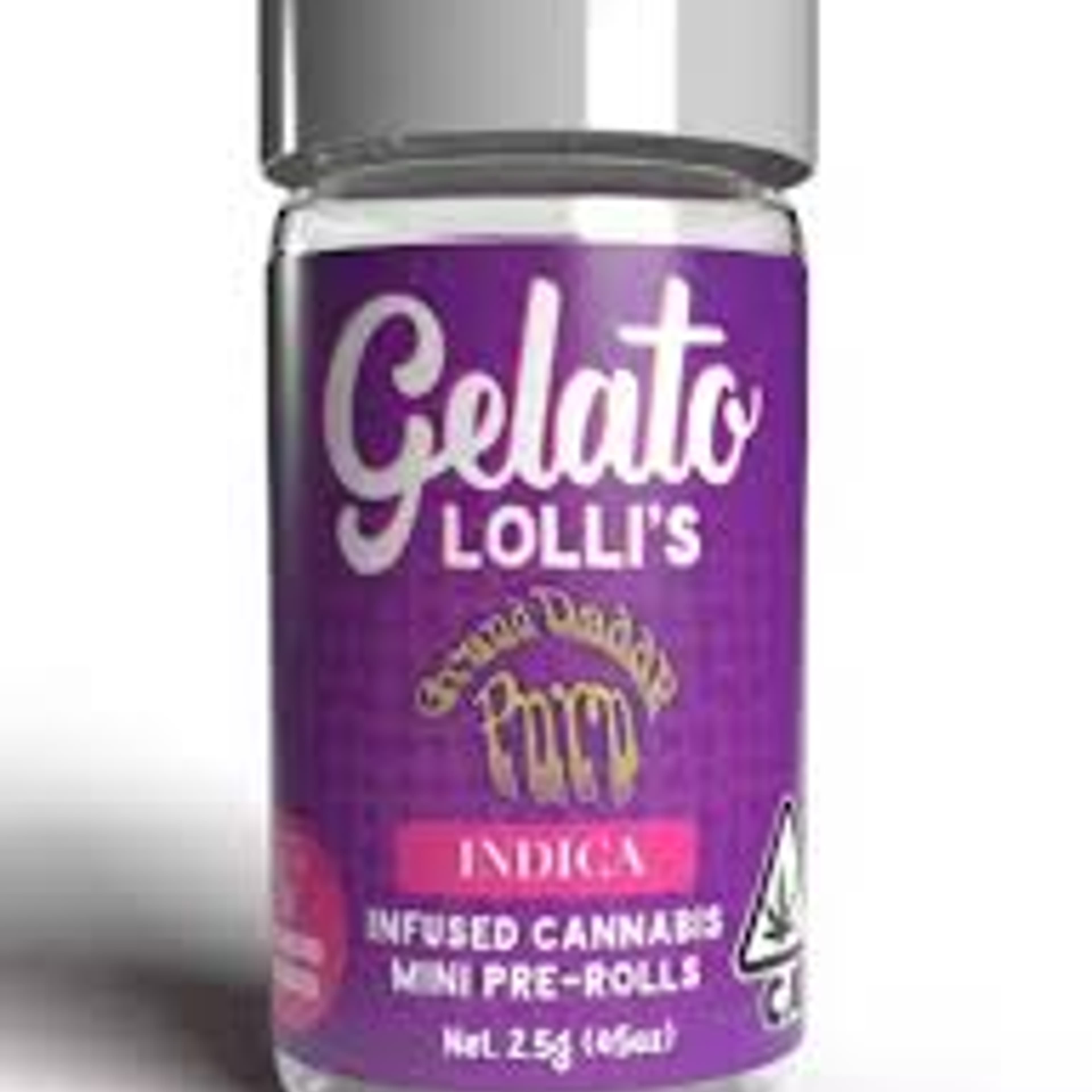 Gelato Lolli's | .6gx5pk - Grand Daddy Purp - Infused Pre-Rolls - Indica - Gelato - - $33.50 - Pre-Rolls