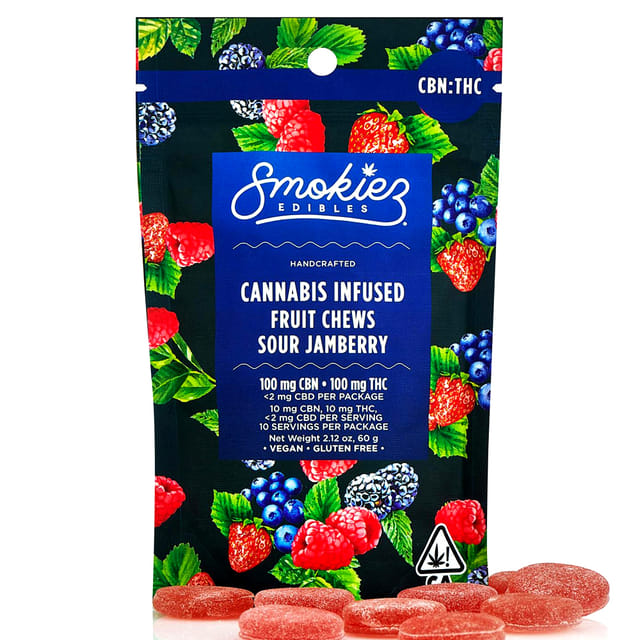 Smokiez Edibles — Sour Jamberry Fruit Chews *special Pricing*