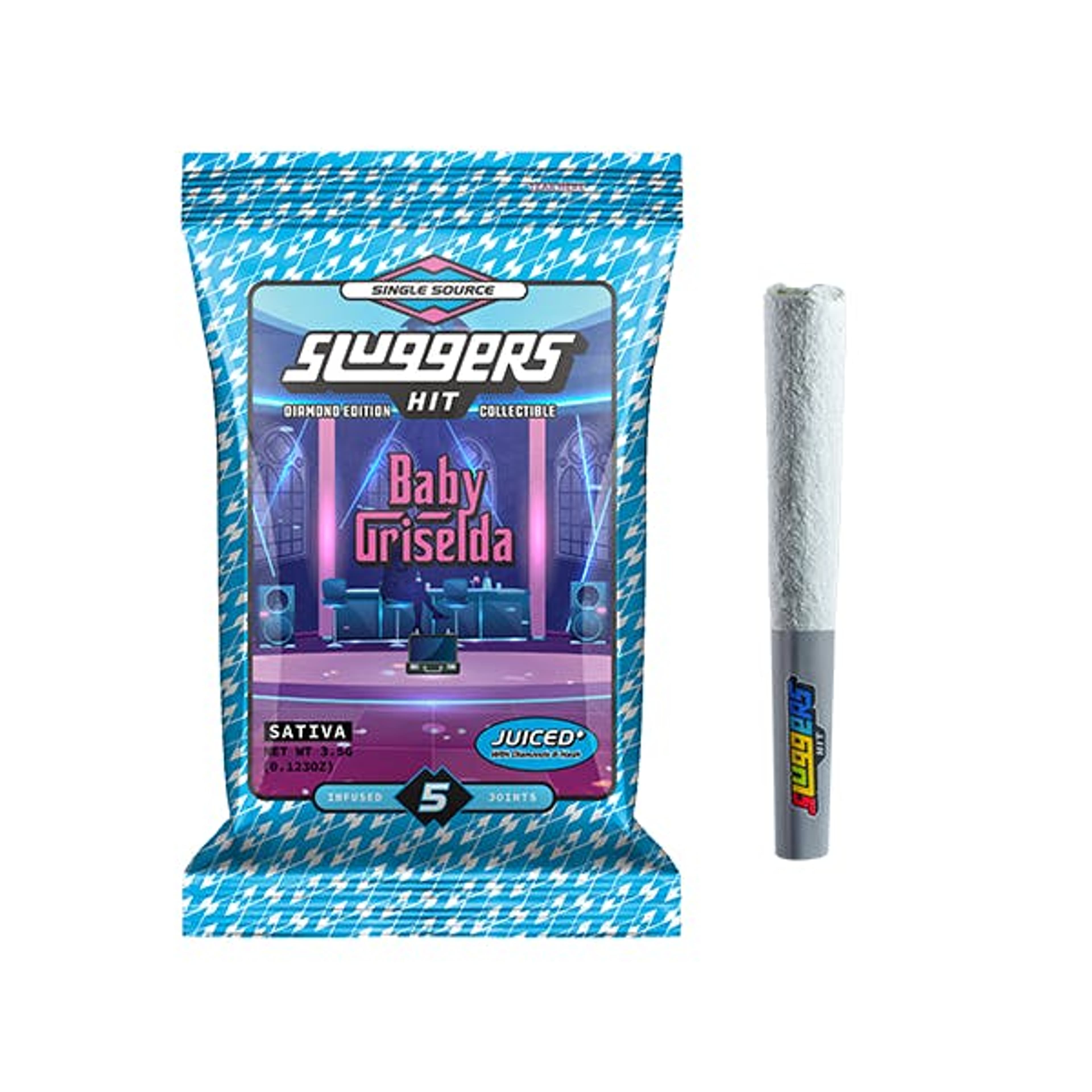 Sluggers - Baby Griselda - Infused (Diamonds + Hash + Kief) Pre-Rolls - 5 Pack - 3.5g - Sluggers - Baby Griselda 5pk - $35.99 - Pre-Roll Packs
