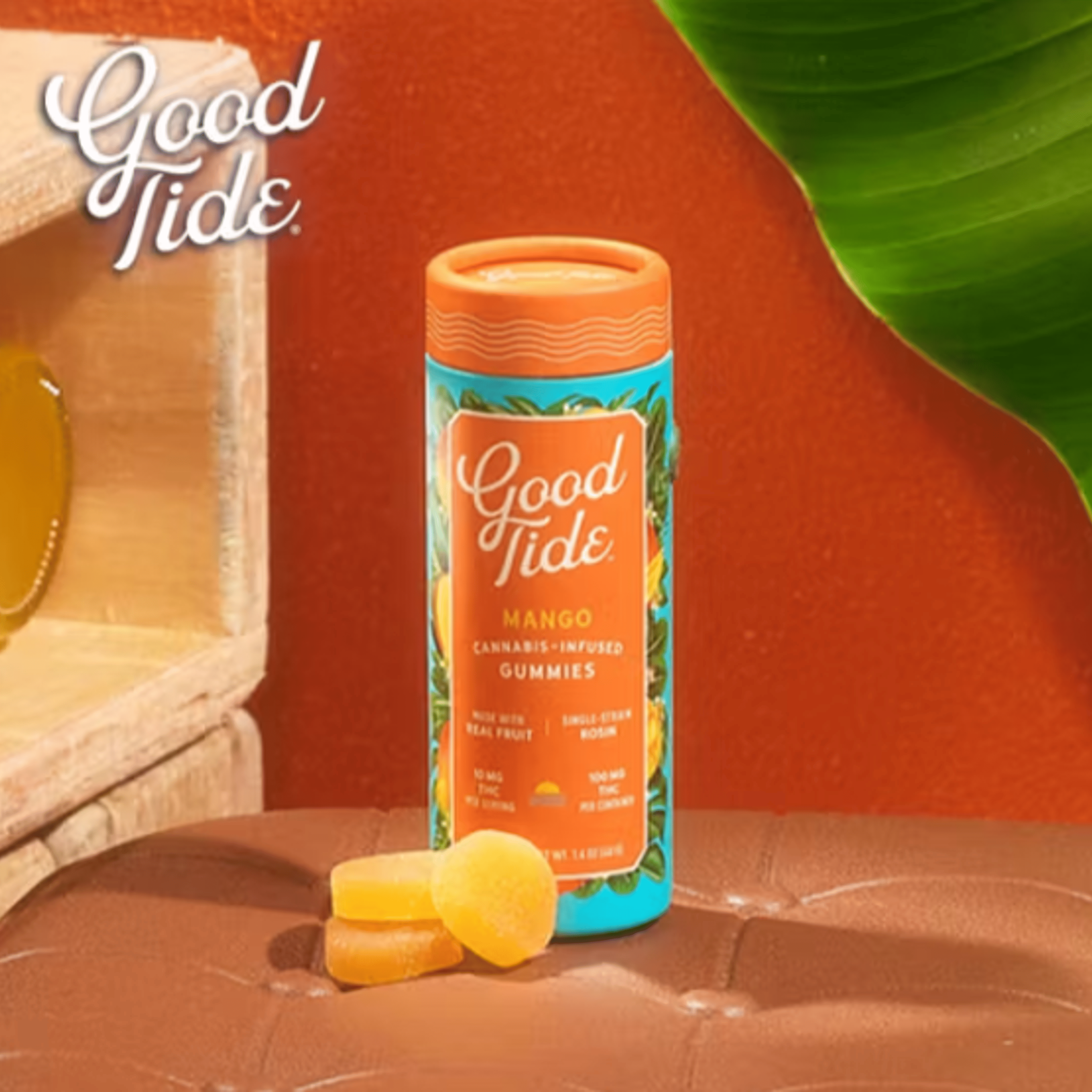 Good Tide - Mango - Hash Rosin Gummies - 100mg - Good Tide - - $16.99 - Edibles