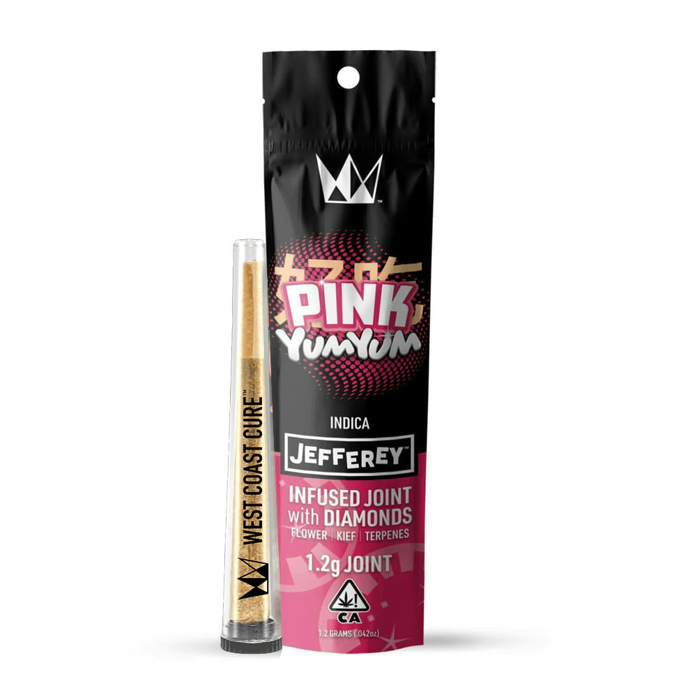 Pink Yum Yum (I) - 1.2g Jefferey Infused Pre Roll - West Coast Cure - Pink Yum Yum (I) - $13 - Pre-Rolls