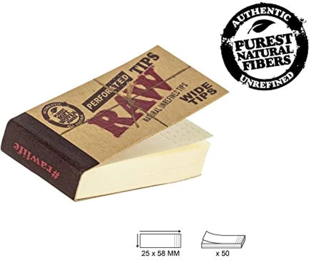 Raw - Wide Perforated Soft Tips -  - $1.25 - Accessories