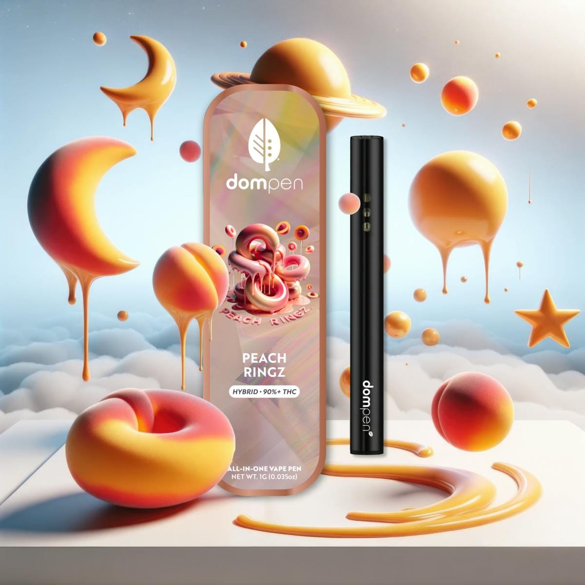 Disposable: Peach Ringz - 1g - Dompen -  - $30 - Disposables