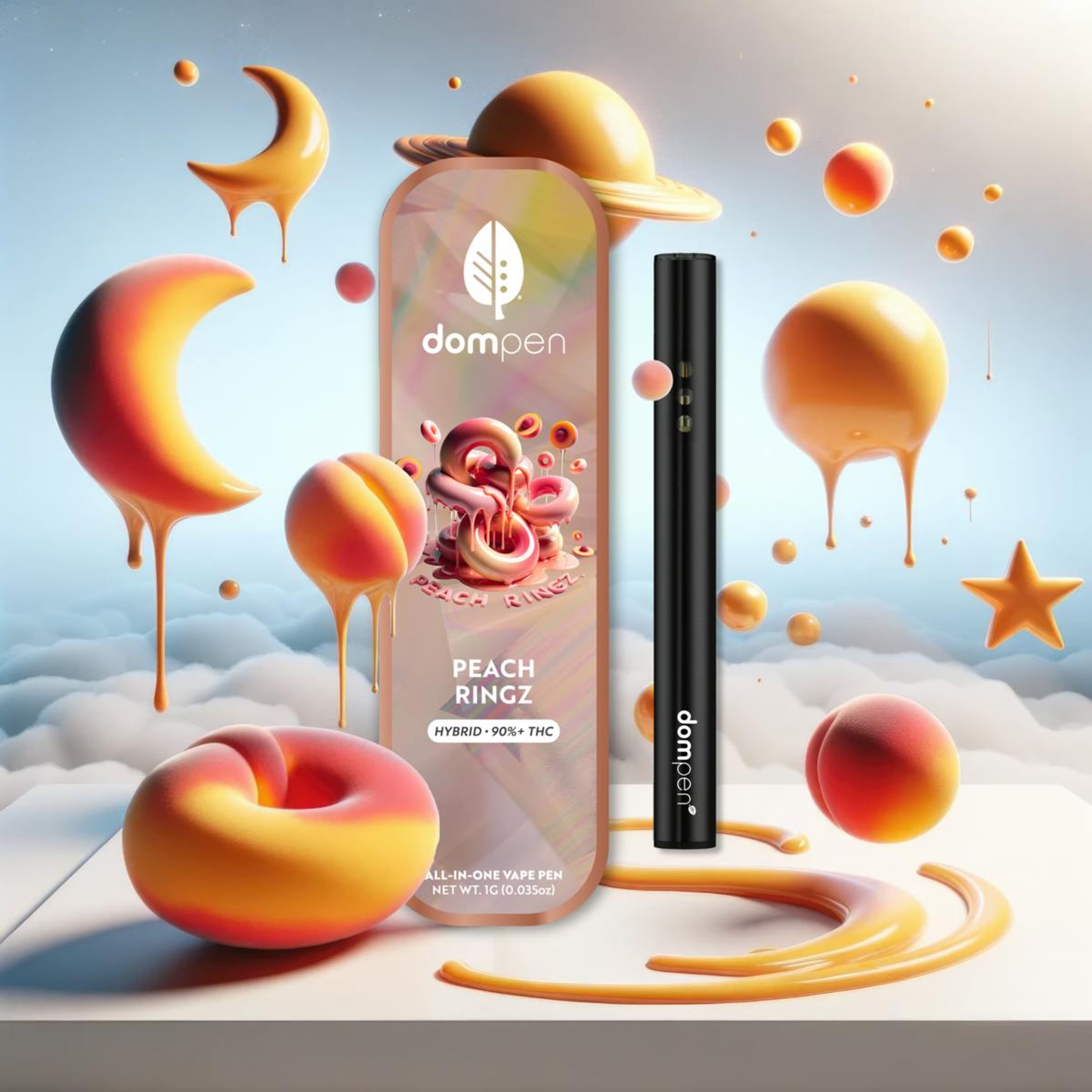 Disposable: Peach Ringz - 1g - Dompen - - $30 - Disposables