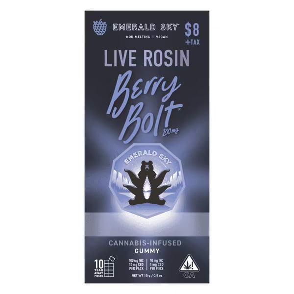 Emerald Sky - Berry Bolt - Rosin Gummy 100mg
