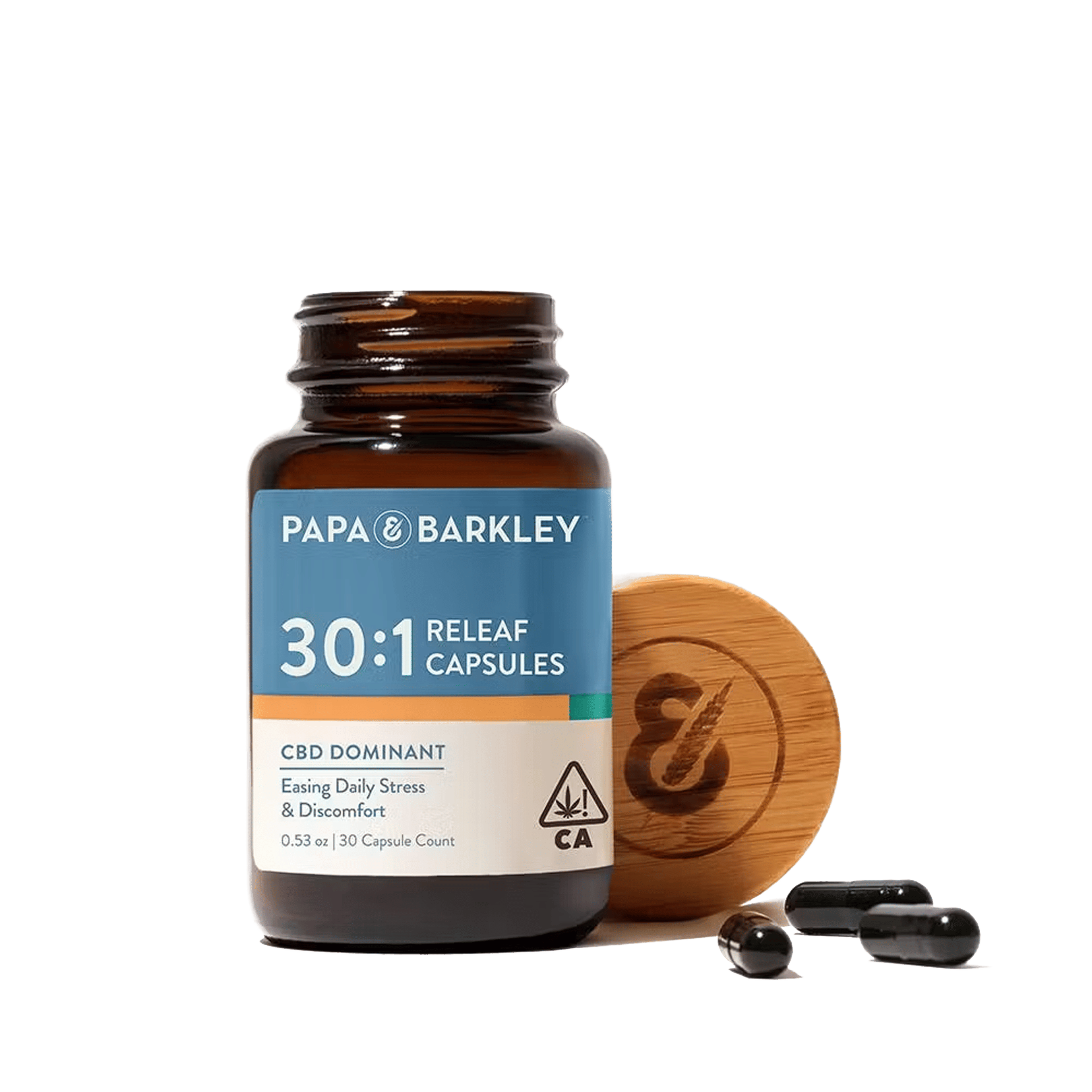 Releaf Capsules 30:1 - CBD:THC - Papa & Barkley - 30 Capsules - $72.99 - Capsules & Tablets