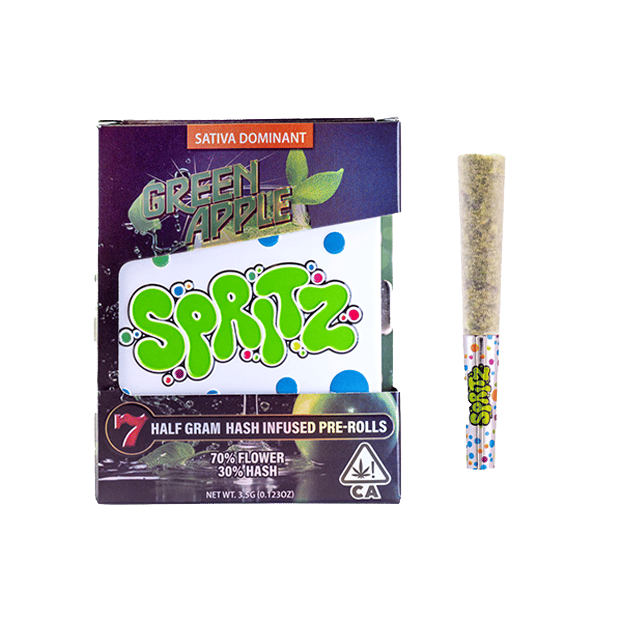 Green Apple - Infused Pre-Rolls - Spritz - 3.5g (7-Pack) - $15.99 - Infused Pre-Rolls
