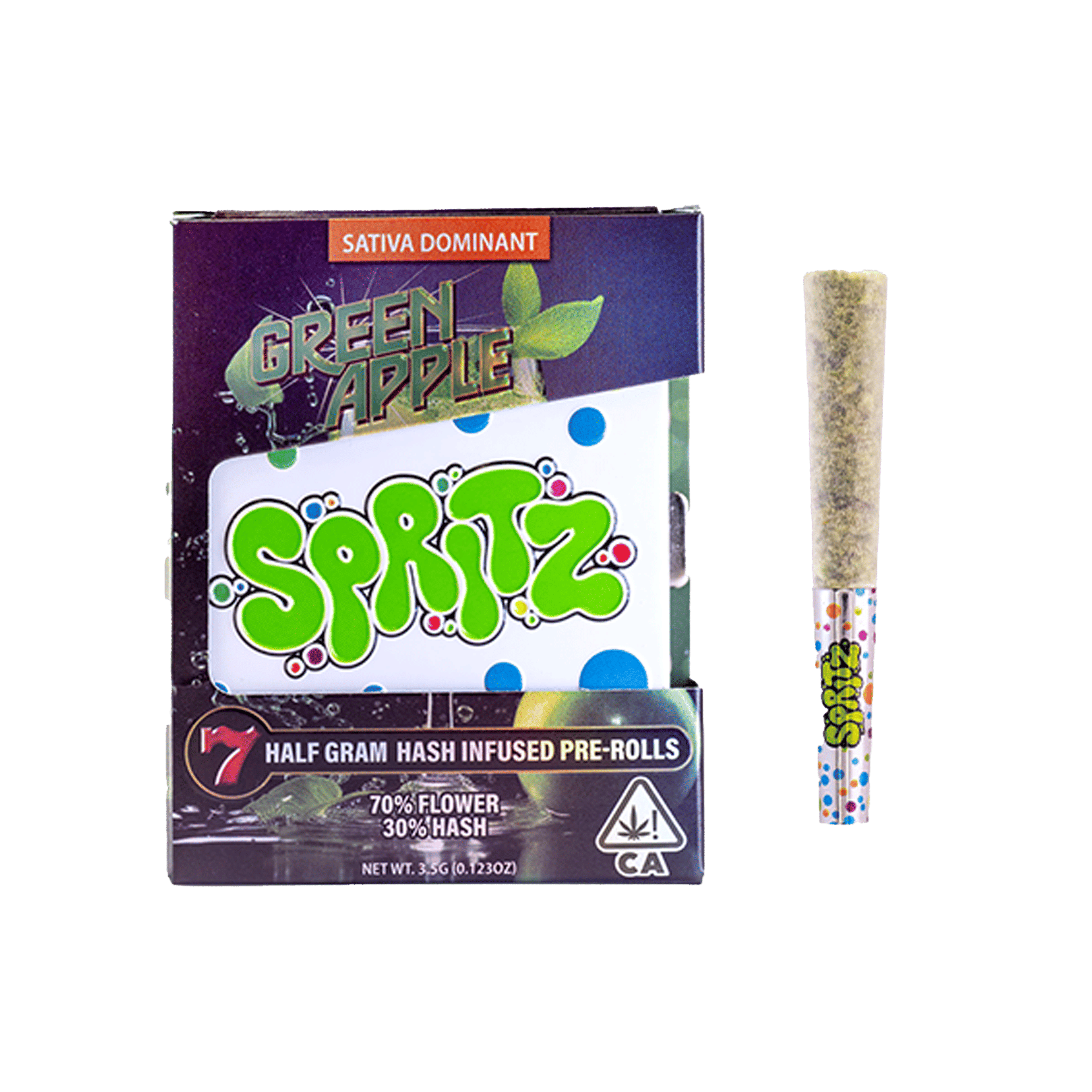 Green Apple - Infused Pre-Rolls - Spritz - 3.5g (7-Pack) - $15.99 - Infused Pre-Rolls