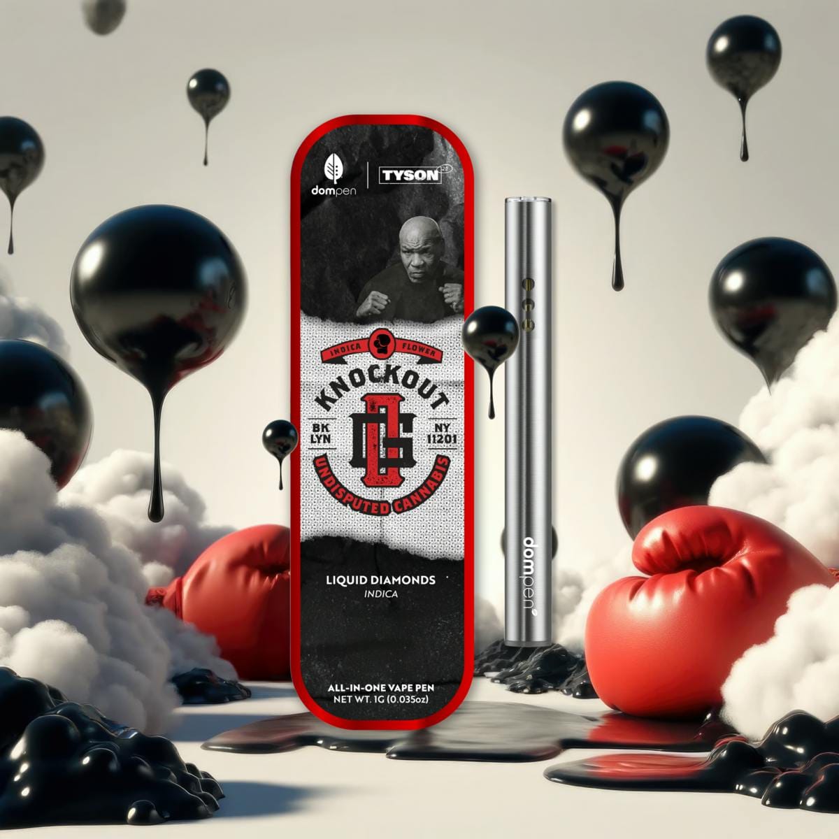Knockout OG (Indica) - 1G Disposable dompen™ X Tyson 2.0: - dompen™ & Koa -  - $21.61 - Vapes