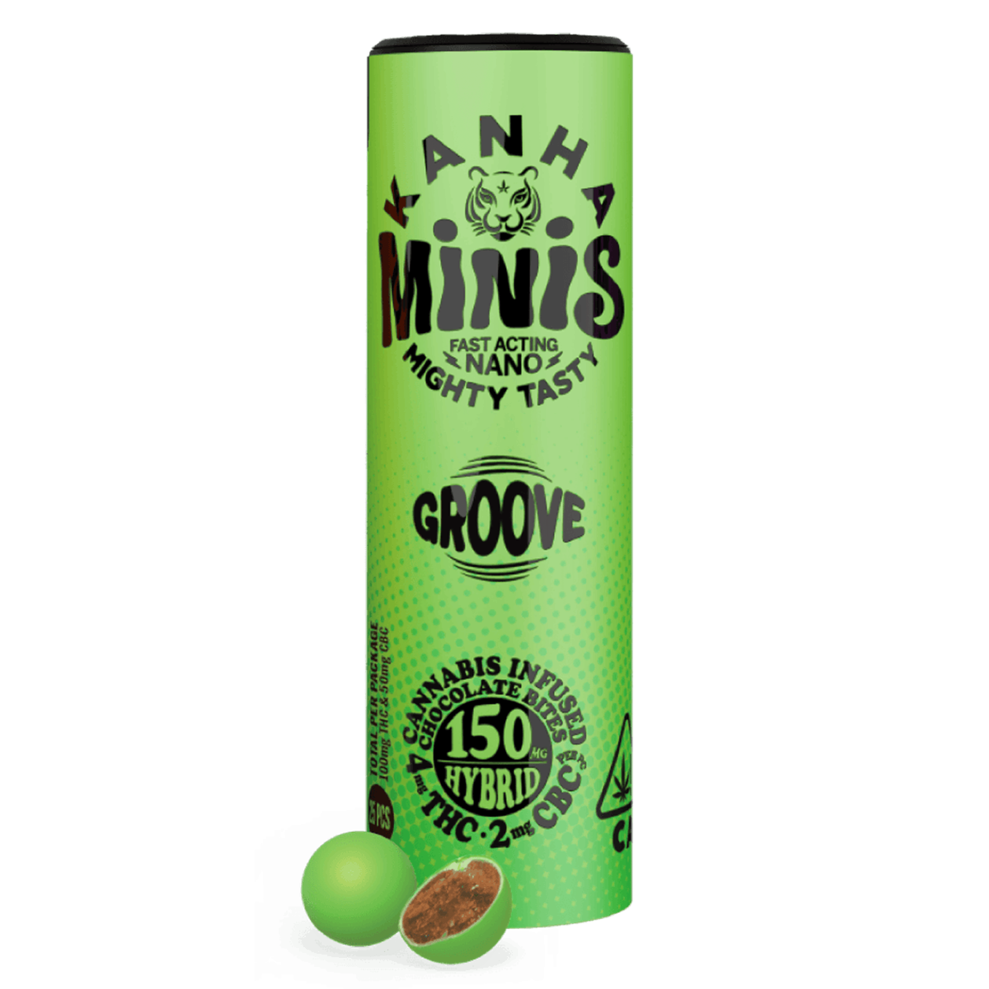 Kanha - Groove - Minis Chocolates - 50mg CBC + 100mg THC - KANHA - Grove - $14.99 - Edibles