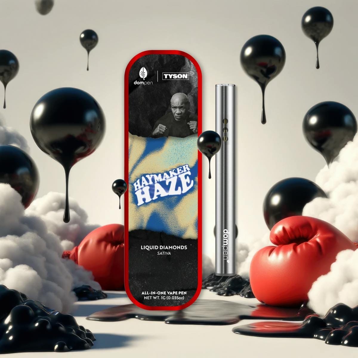 Haymaker Haze (Sativa) - 1G Disposable dompen™ X Tyson 2.0: - dompen™ & Koa -  - $21.61 - Vapes