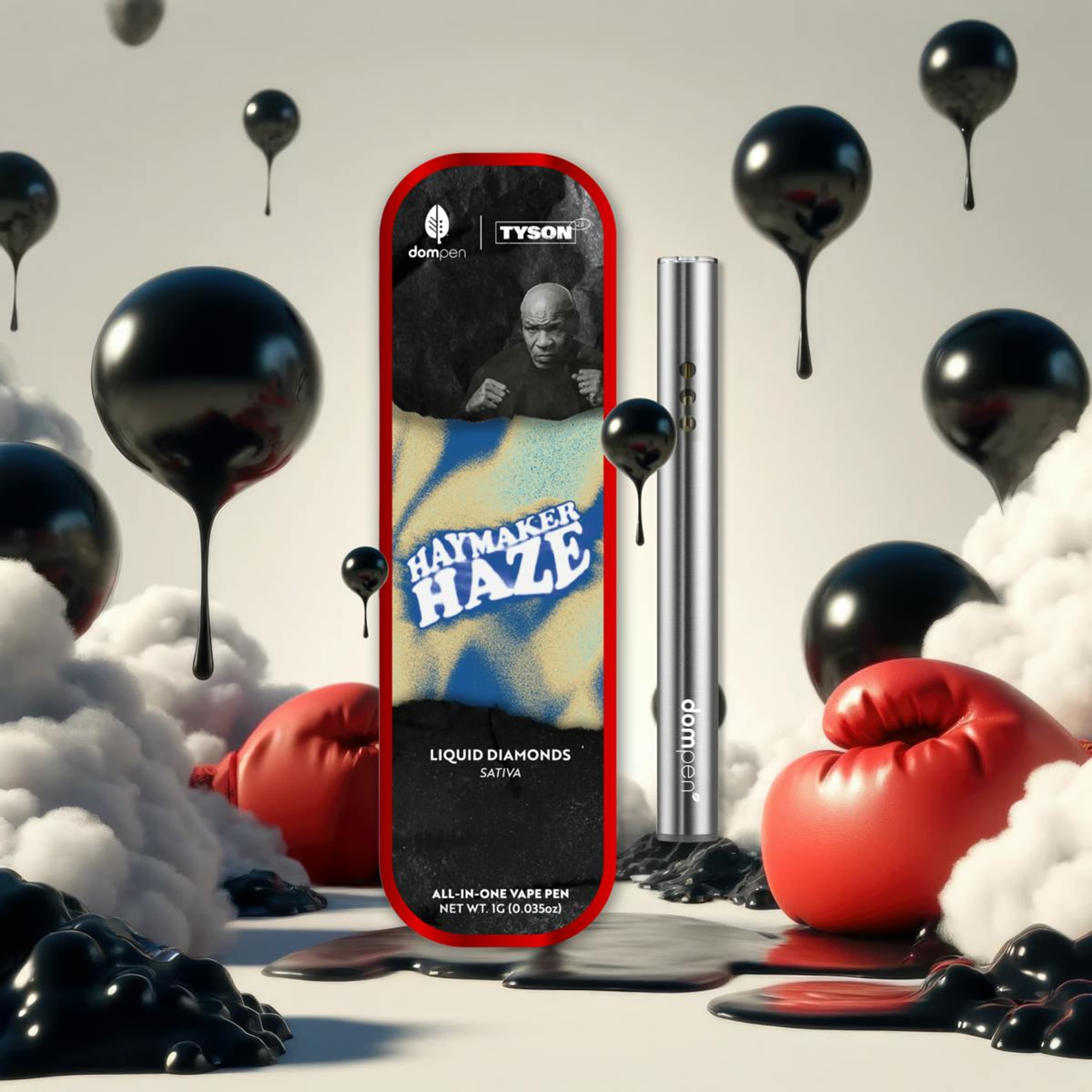Haymaker Haze (Sativa) - 1G Disposable dompen™ X Tyson 2.0: - dompen™ & Koa - - $21.61 - Vapes