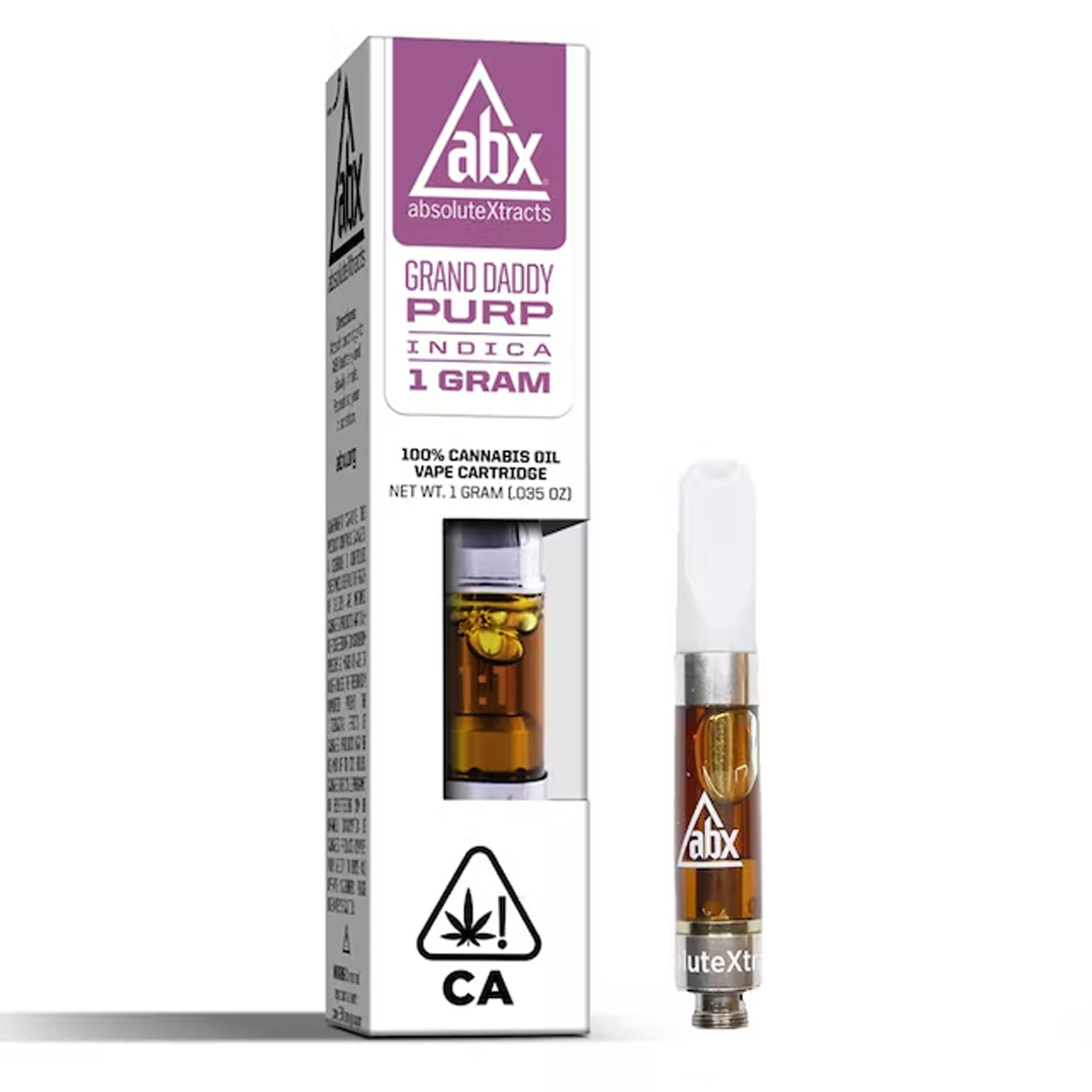 Grand Daddy Purp (I) ABX 1g Full Spectrum - AbsoluteXtracts - Grand Daddy Purp (I) - $32 - Vape Cartridge