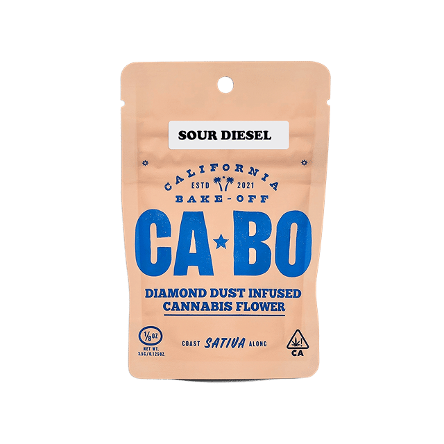 Cabo - 3.5g Diamond Dusted Infused Cannabis Flower - Sour Diesel