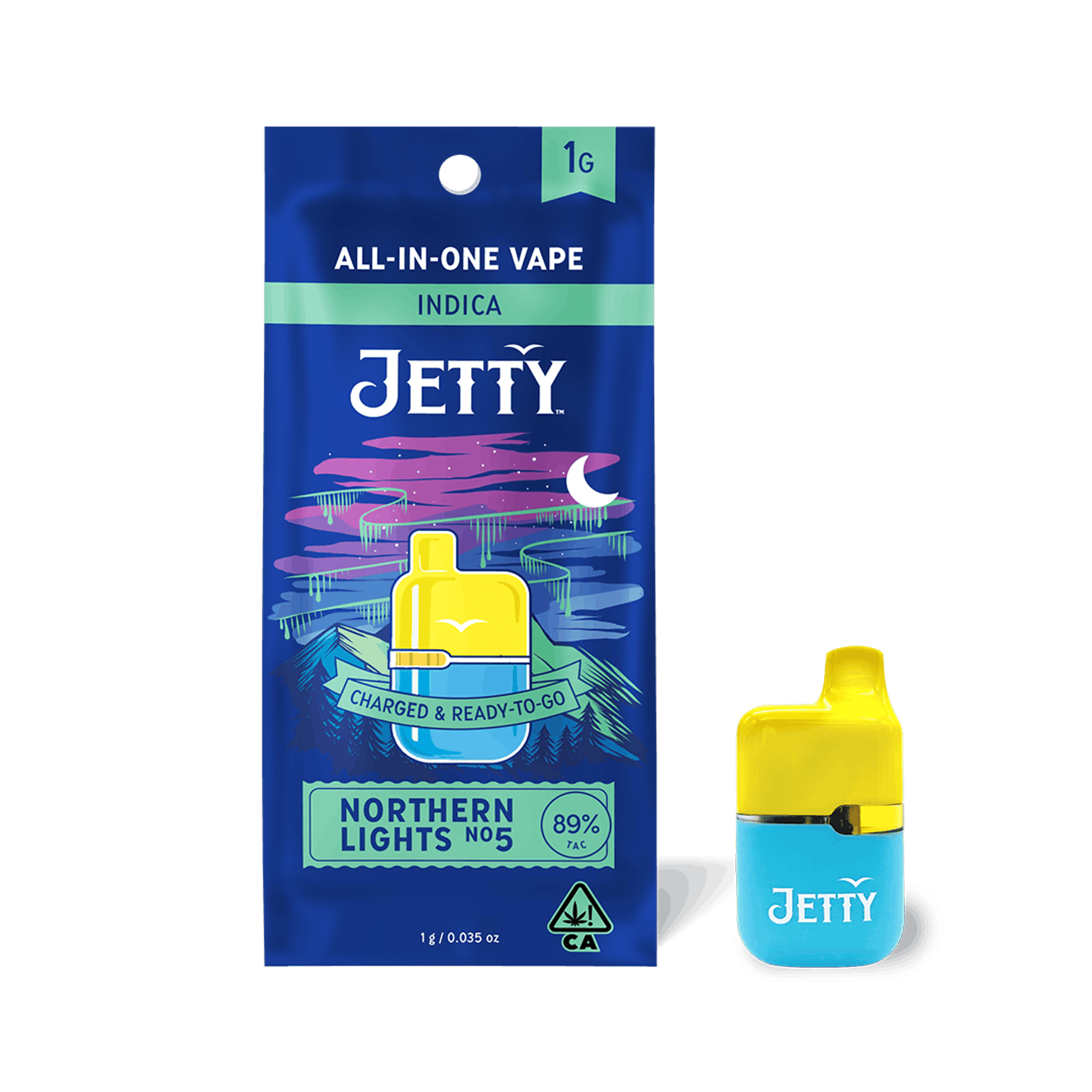 Northern Lights #5 1g High THC Mini Tank - Jetty Extracts - - $35 - Ready To Use Vapes