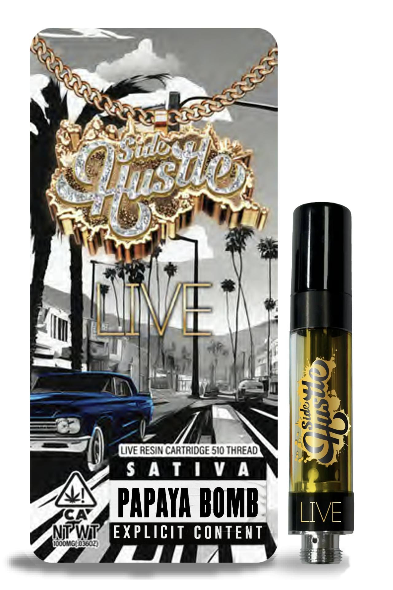 PAPAYA BOMB LR 1G REFILL - SIDE HUSTLE -  - $16.12 - Vape Cartridge