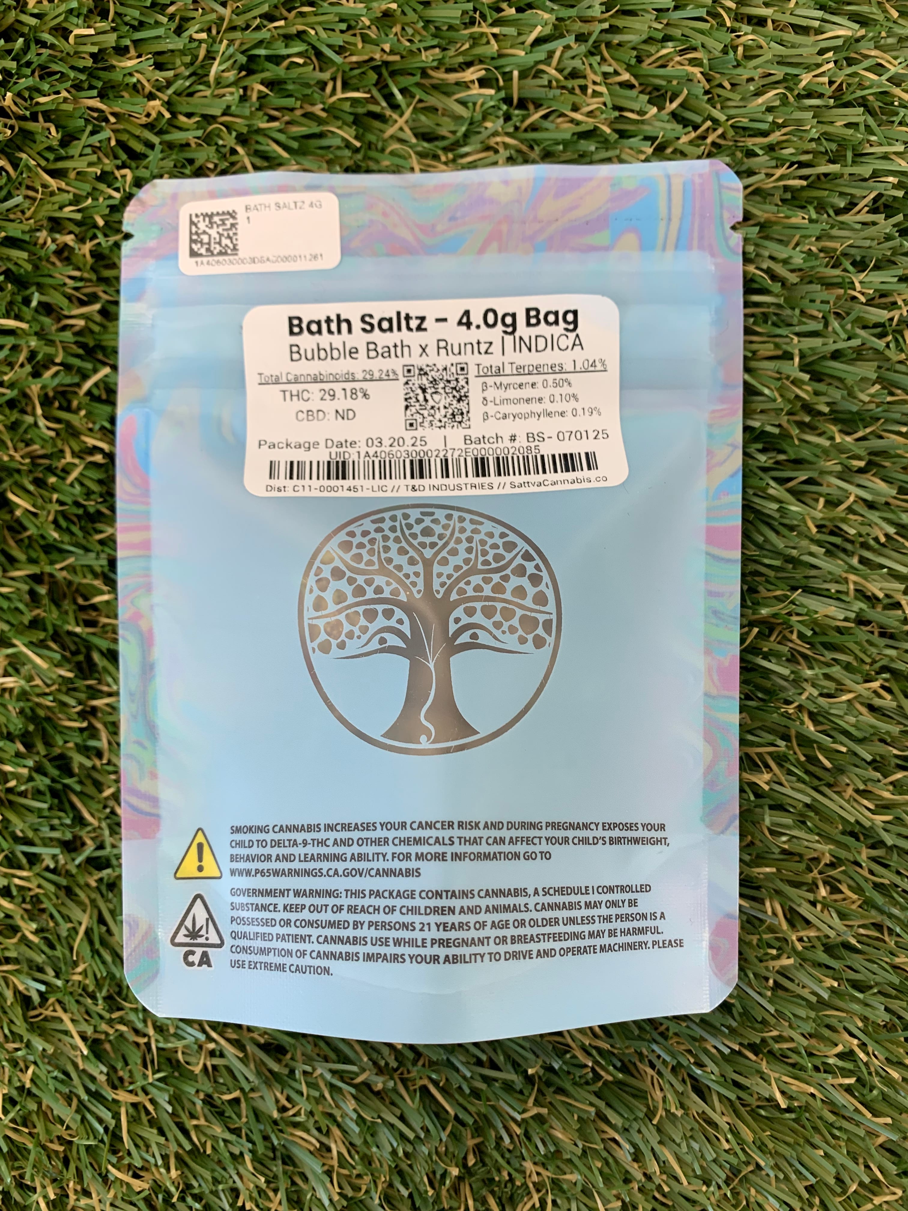 BATH SALTZ 4G - SATTVA -  - $24.19 - Flower