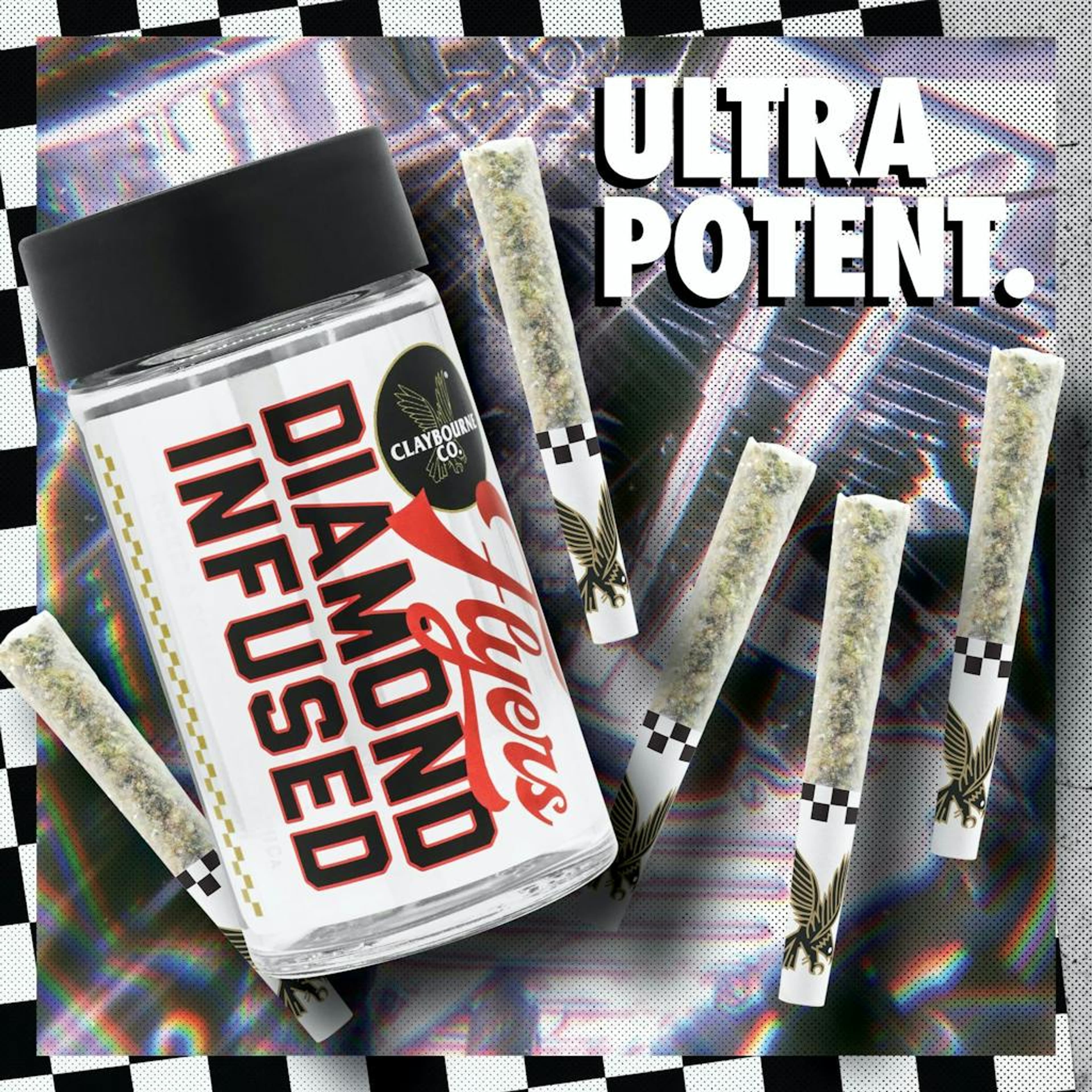 GAS PLANT 5PK DIAMOND INFUSED .5G - CLAYBOURNE CO - - $30 - Pre-Rolls