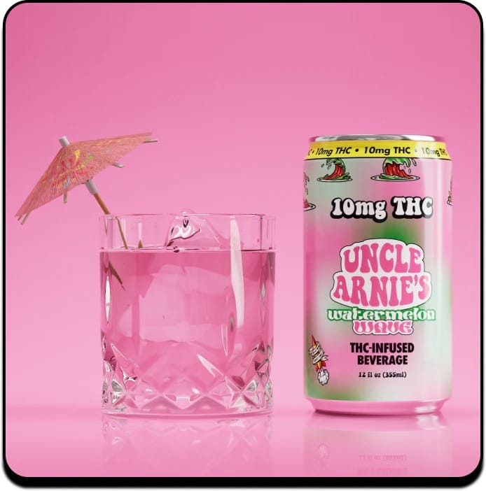 Watermelon Wave [8oz] | Infused Drink [100mg] - Uncle Arnie's -  - $12 - Edibles