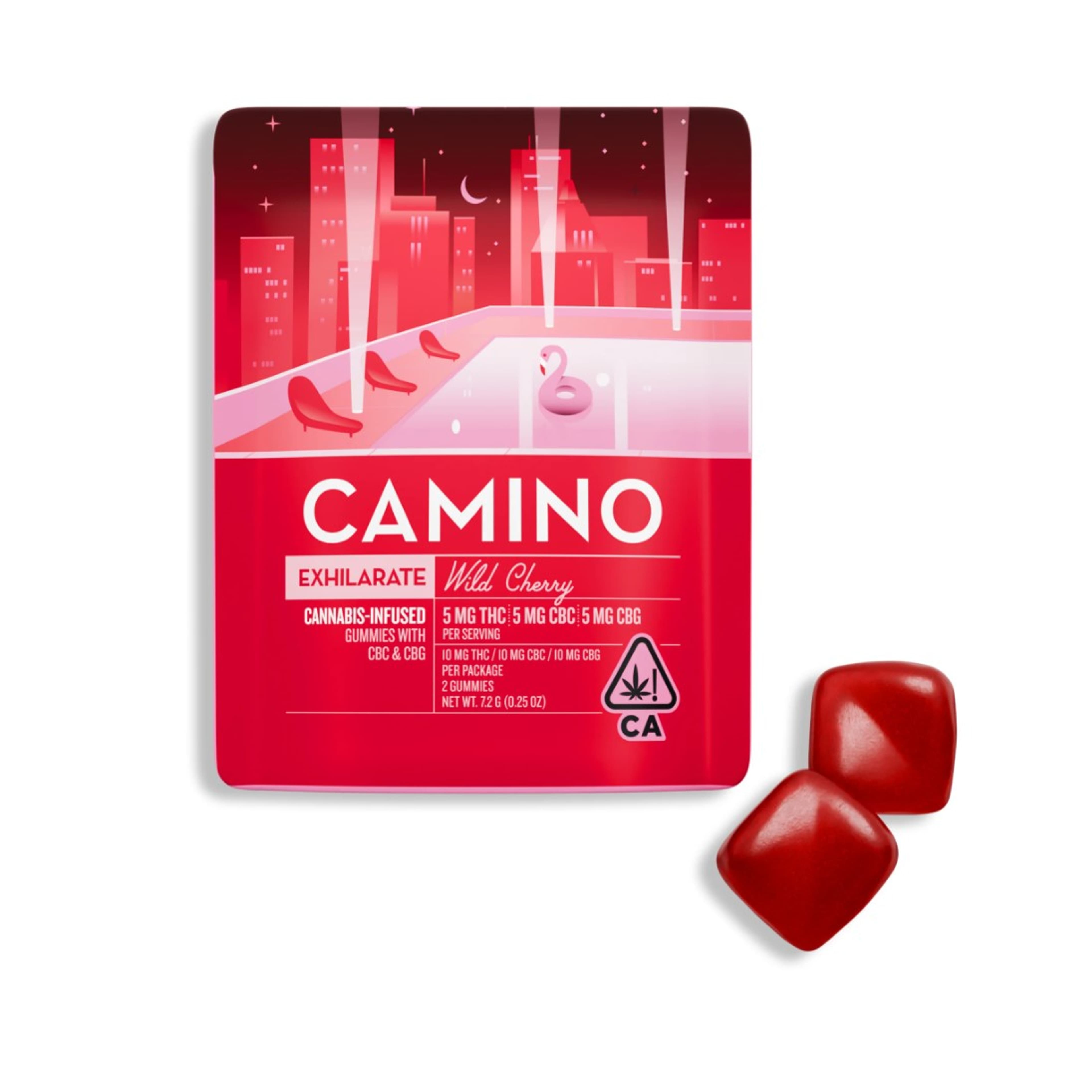 $4.99 Camino 2 Pack Wild Cherry CBC CBG Gummies - Kiva - - $3.60 - Edibles