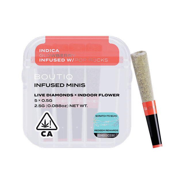 Glowberry x Pop Rocks | Live Diamond Infused Pre Rolls 5 pack