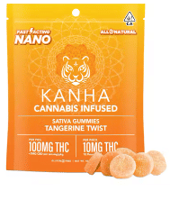 NANO Tangerine Twist 100mg Gummies - Kanha -  - $14.85 - Edibles