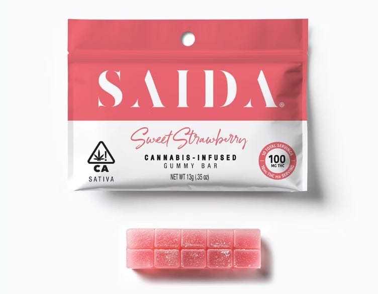 SAIDA - Sweet Strawberry (S) - 100mg Gummies - SAIDA - Pouch - $7 - Edibles