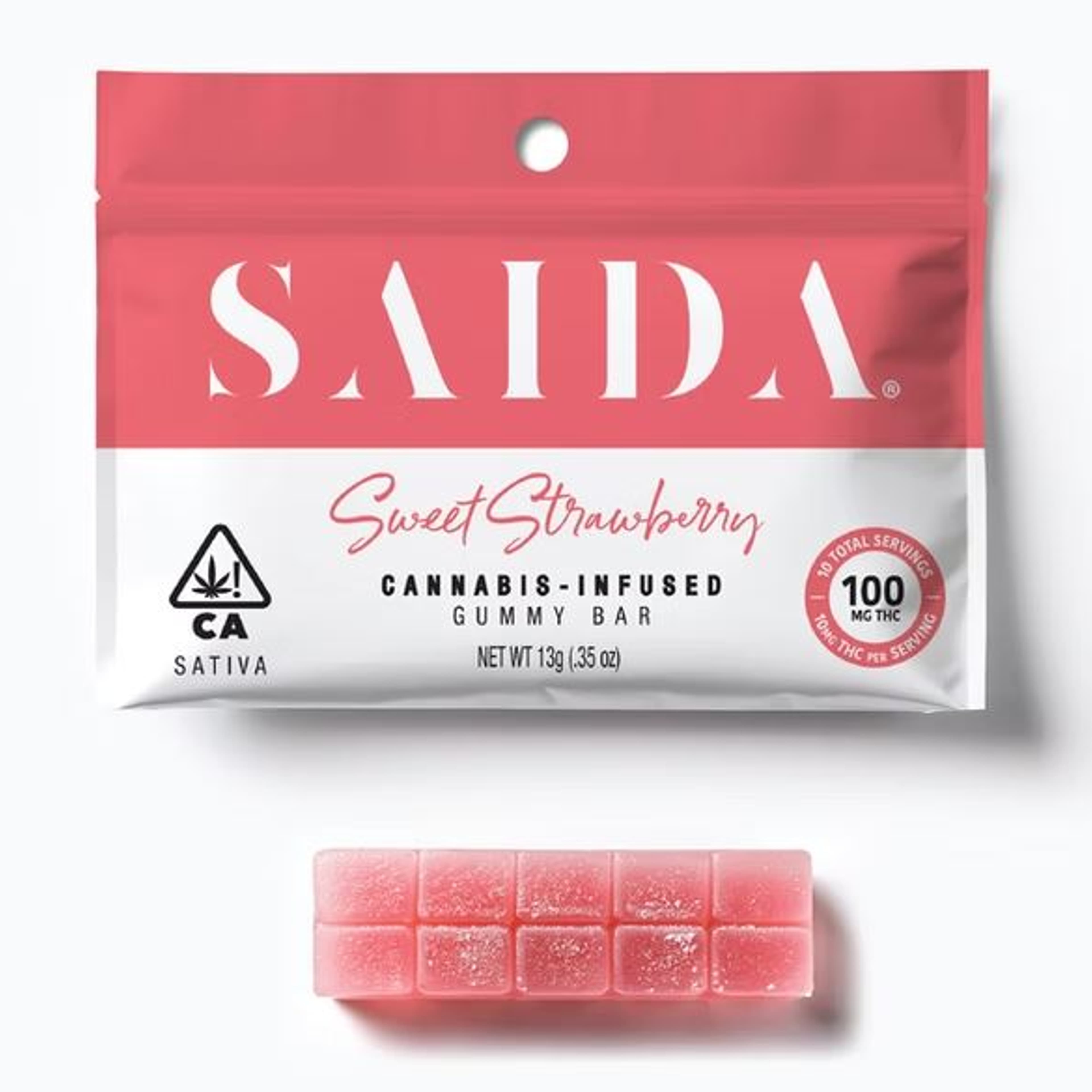 SAIDA - Sweet Strawberry (S) - 100mg Gummies - SAIDA - Pouch - $7 - Edibles