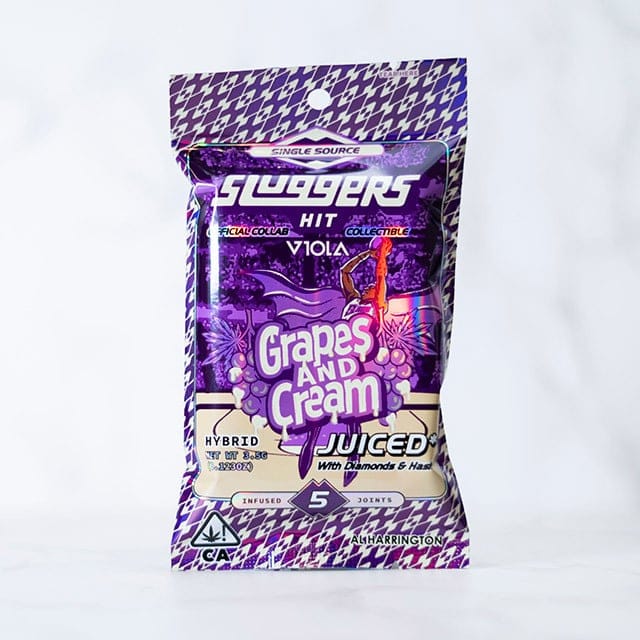 Sluggers - Infused Preroll - 0.7g 5pk - Mini Blunts - Grapes & Cream - Sluggers Hit -  - $35 - Pre-Rolls