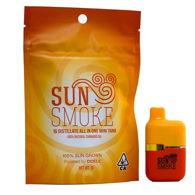 Sun Smoke Distillate All-in-One Vape - Blue Dream (1g Sativa) *NEXT DAY DELIVERY ONLY*